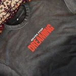 NEVER STOP DREAMING Vintage Washed Oversized T-Shirt – Premium Interlock Fabric - Image 2
